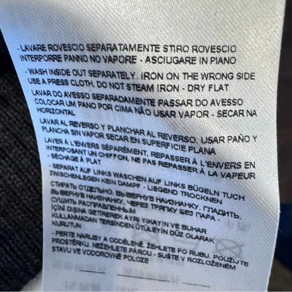 Armani Exchange Men’s Dark Gray Silver  Turtleneck Sweater Wool  Blend  Sz Small - Picture 8 of 12